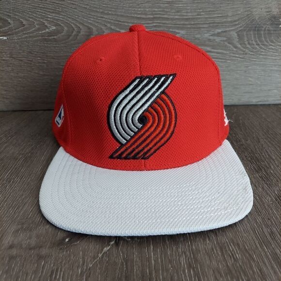 Portland Trail Blazers NBA Adidas Red On White Snapback Hat OSFA - Picture 1 of 7